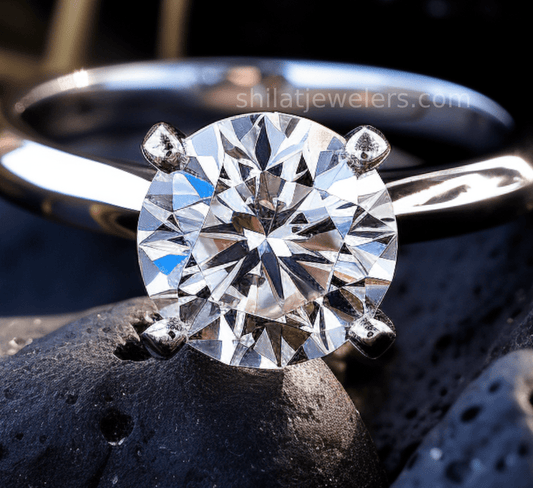 2 carat lab diamond ring
