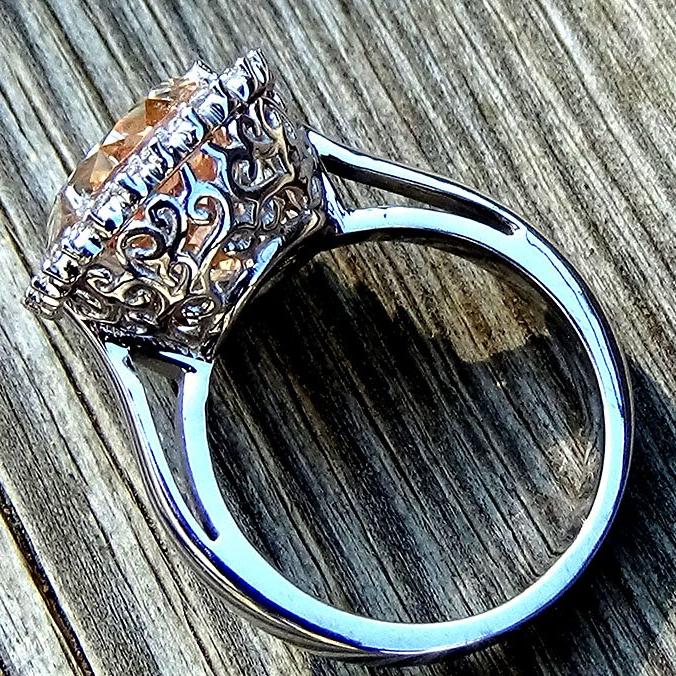 morganite ring - Shilat