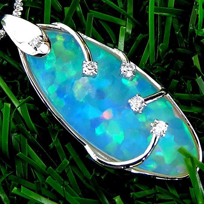 opal Necklace gold 14k - Shilat