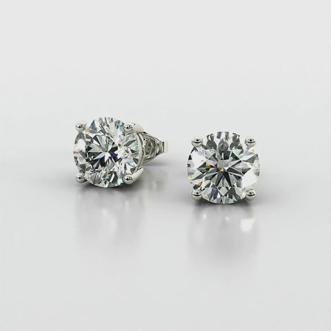 round diamond earrings 