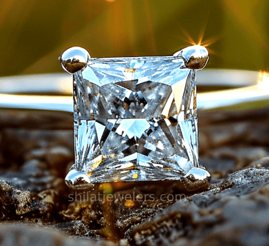 3 carat lab grown diamond ring princess