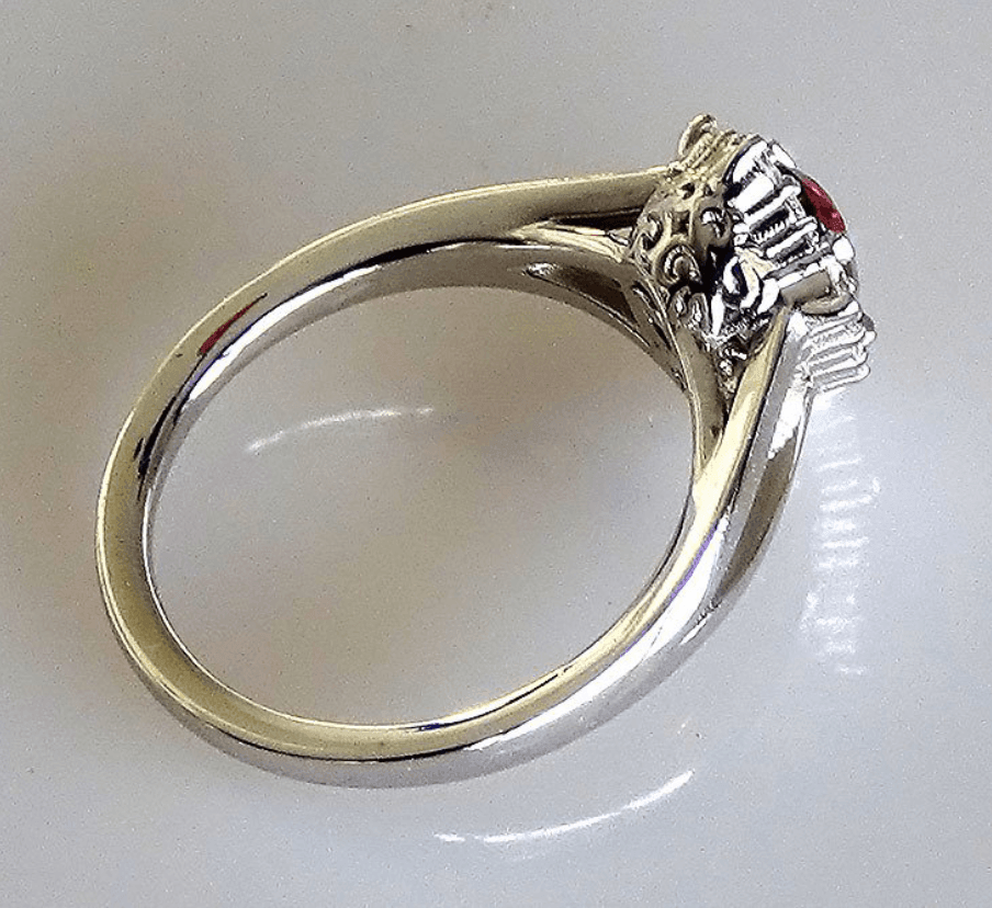 red ruby rings with diamonds - Shilat 