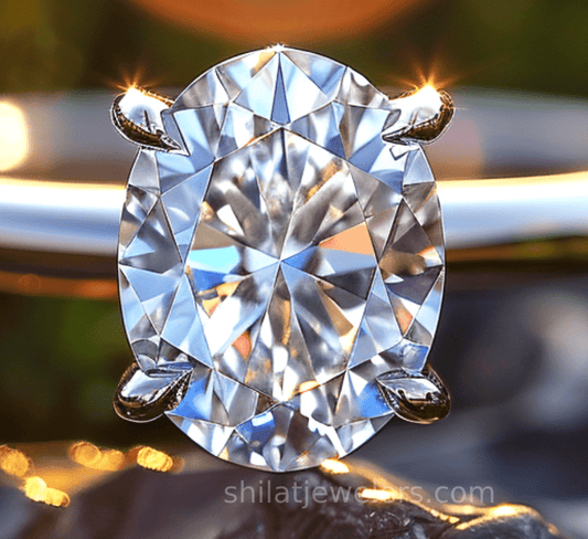 lab grown 1.5 carat oval diamond ring