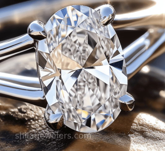 lab 1.53 carat diamond oval ring cvd