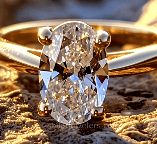 lab grown oval diamond ring 2.04 carat