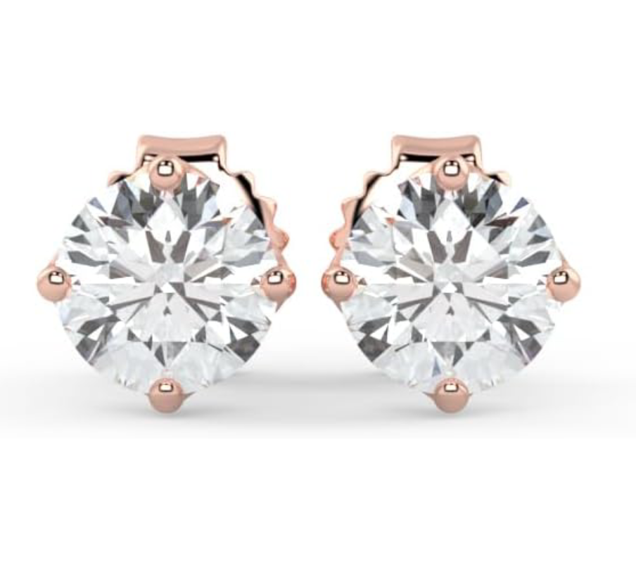 Lab grown diamond studs earrings - Shilat 