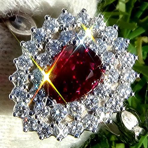 Ruby diamond ring - Shilat