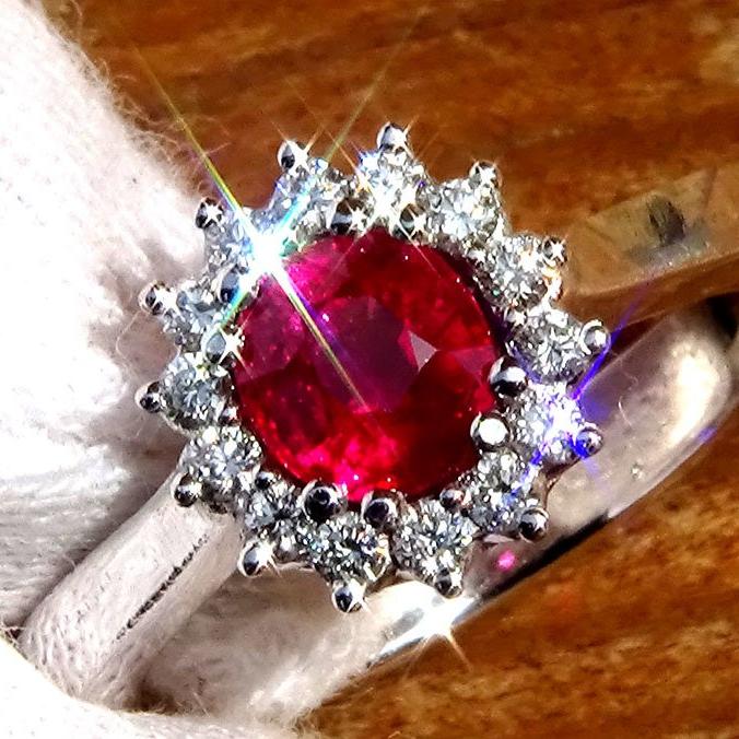 Red Ruby diamond ring - Shilat