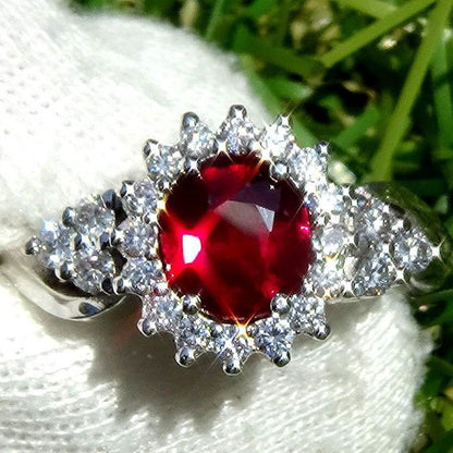  Ruby diamond ring 18k - Shilat