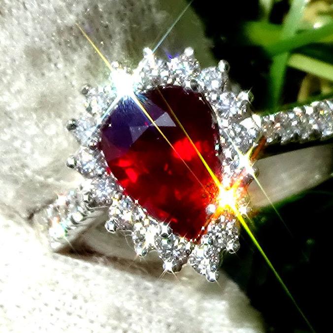 14k Red Ruby ring - Shilat