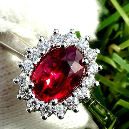  Red Ruby ring gold - Shilat