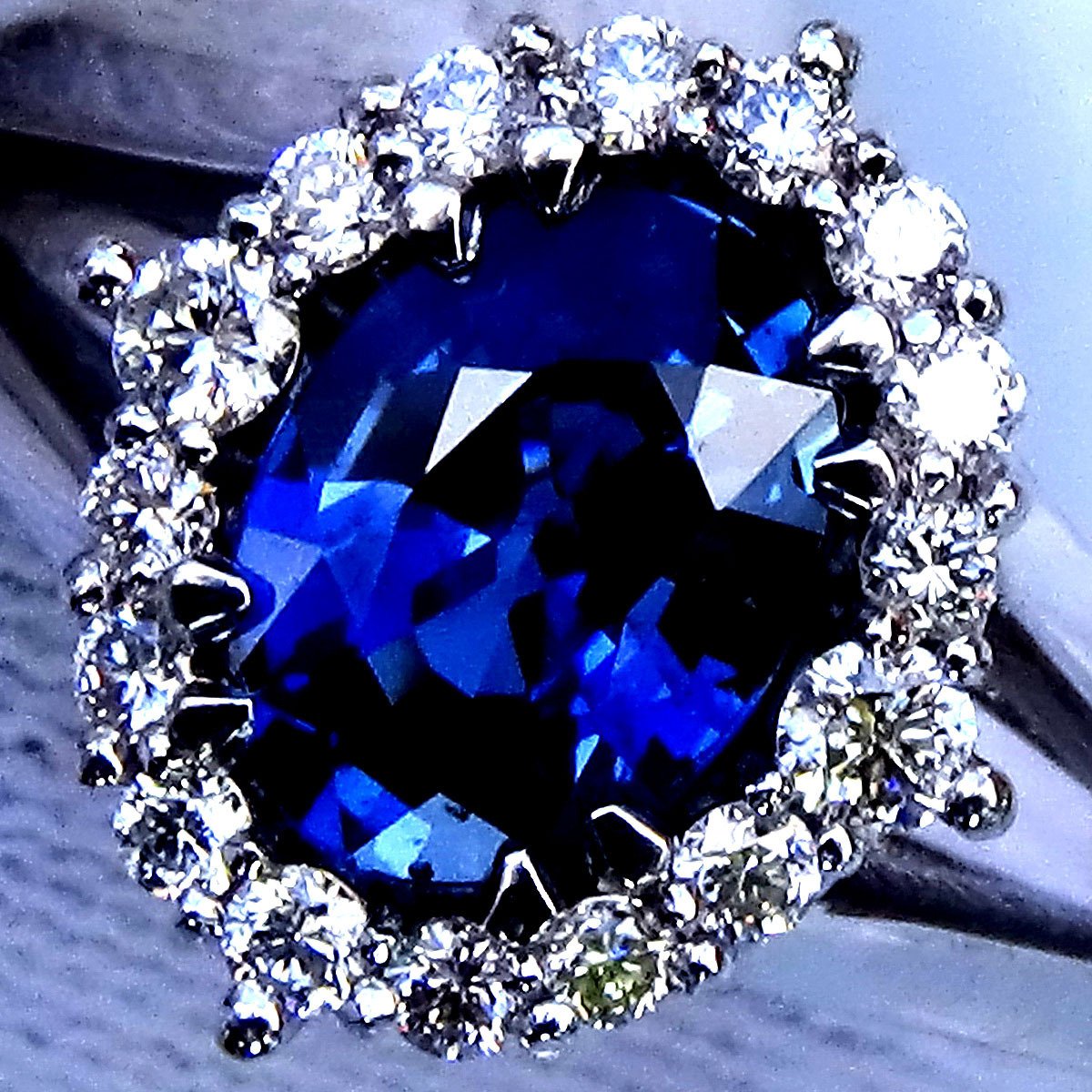 sapphire engagement diamond gold ring - Shilat