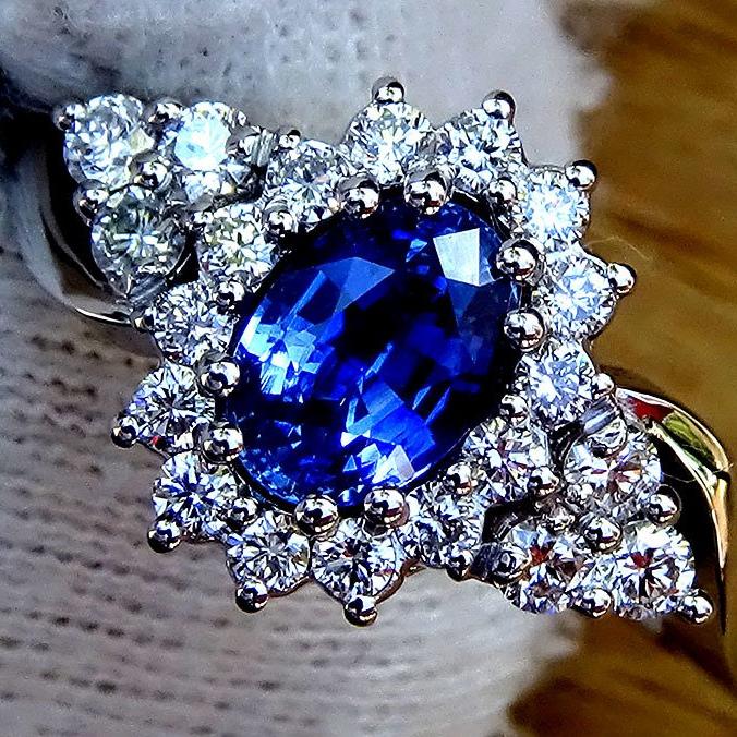 sapphire diamond ring - Shilat