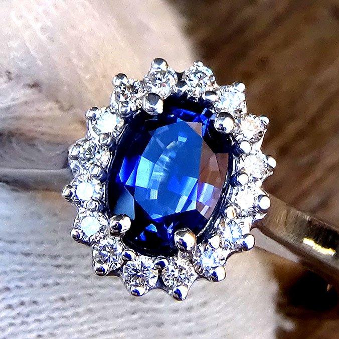 sapphire diamond ring - Shilat