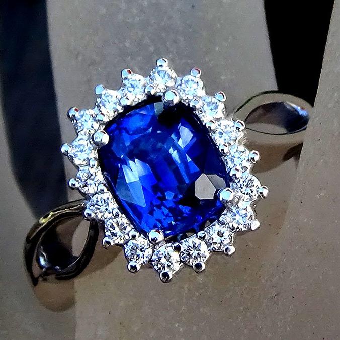 sapphire diamond ring - Shilat