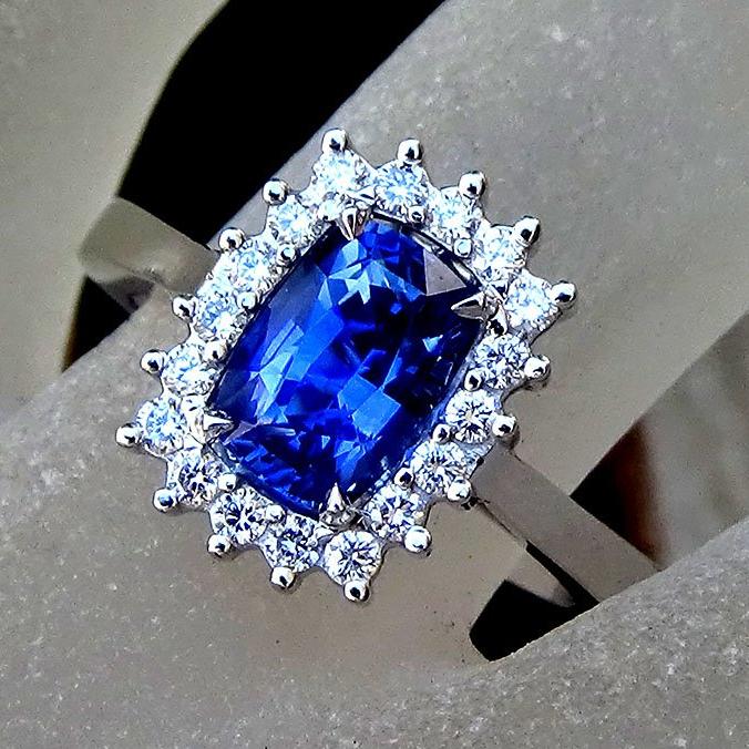 sapphire diamond ring - Shilat