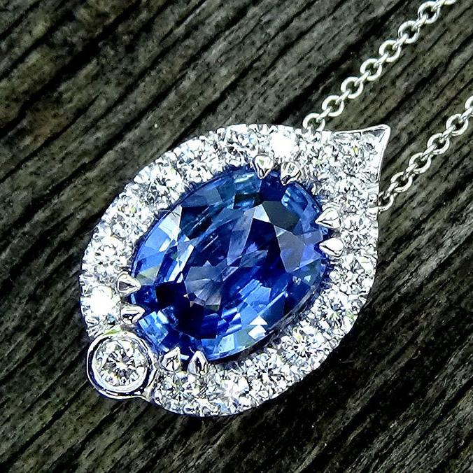 Blue Sapphire Necklace - Shilat