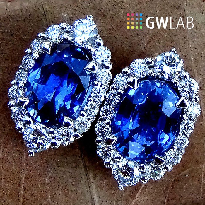 blue sapphire earrings - Shilat