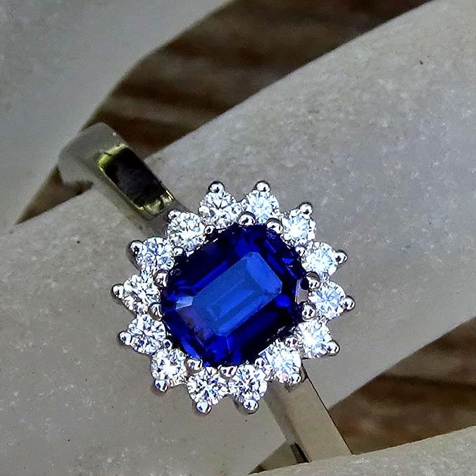 sapphire diamond ring - Shilat