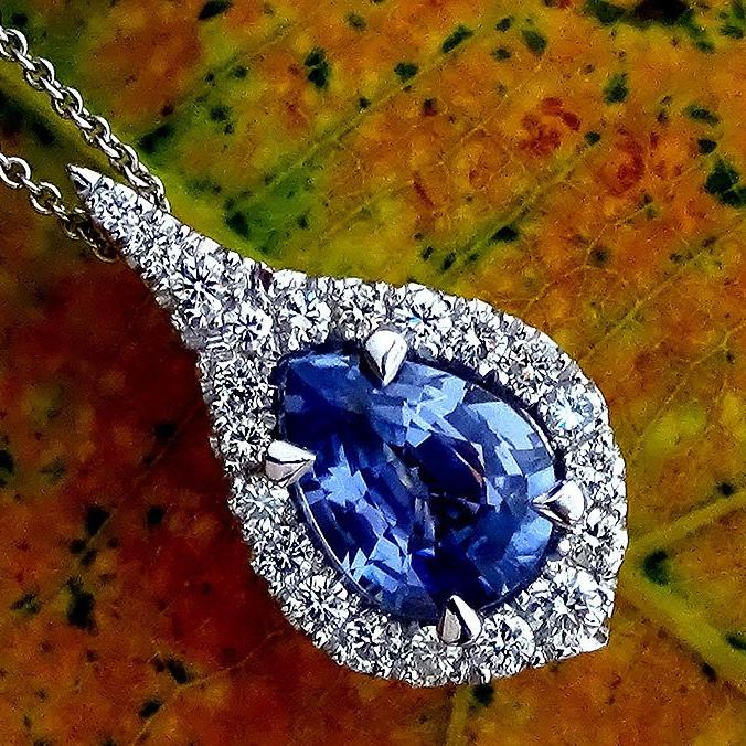 sapphire pendant - Shilat