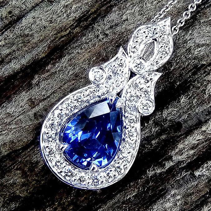 Sapphire Necklace 14k - Shilat