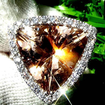 Engagement morganite ring diamond - Shilat 