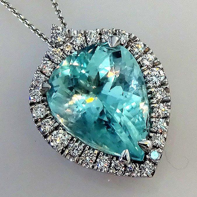 aquamarine pendant - Shilat