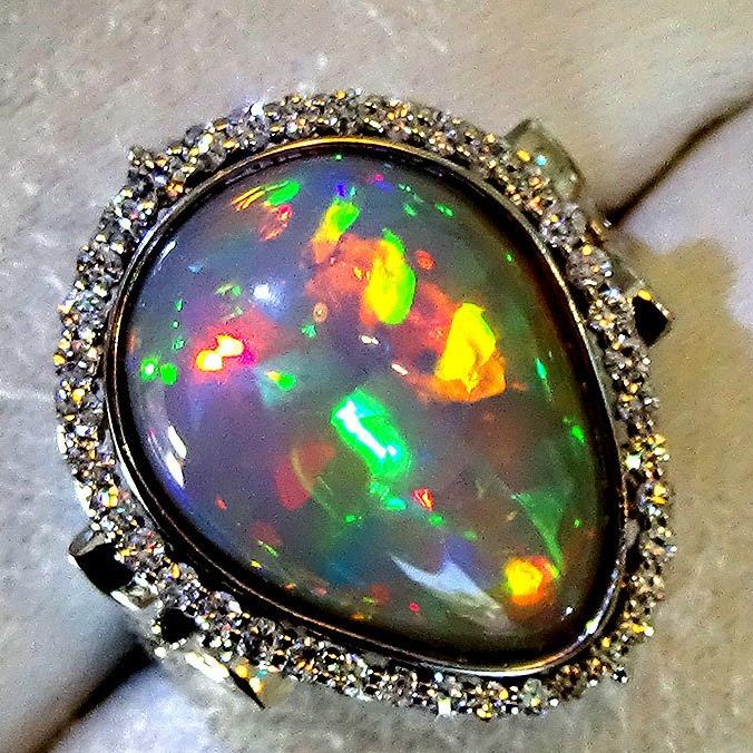  opal 14kt gold ring - Shiat