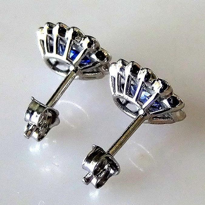 blue sapphire earrings - Shilat