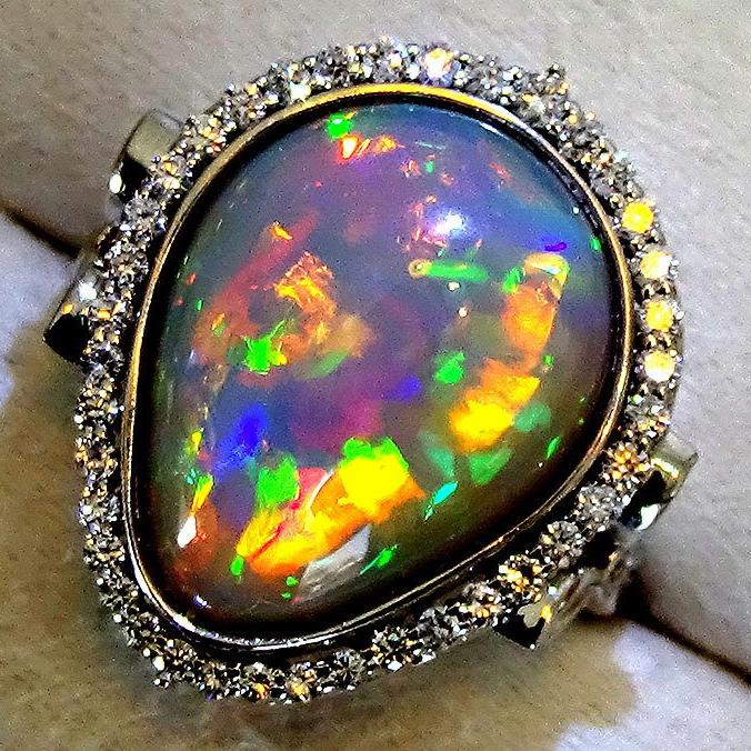  opal gold ring - Shiat