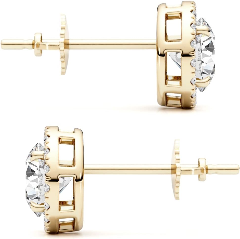 2 carat lab grown diamond earrings - Shilat 