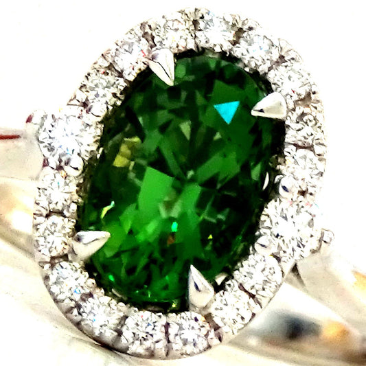 green tourmaline ring 