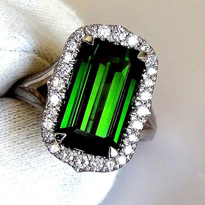 natural Green Tourmaline ring - Shilat