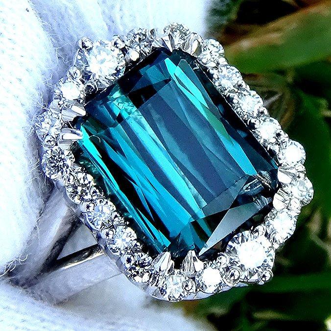 Indicolite Blue Tourmaline Ring - Shilat 