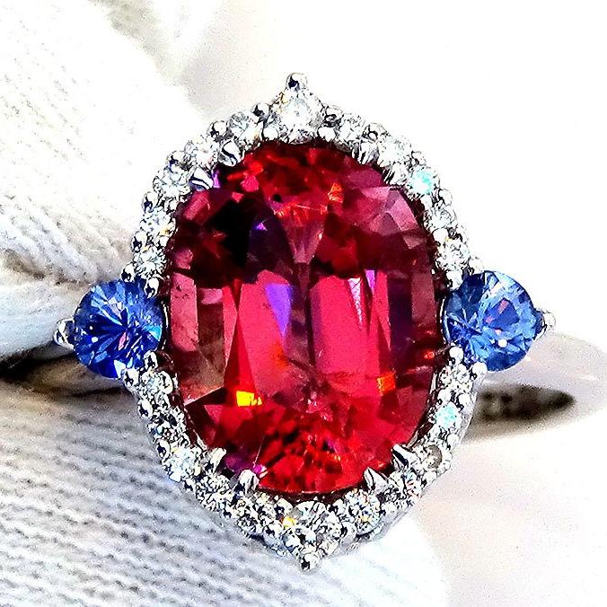 Natural Pink Tourmaline Ring - Shilat